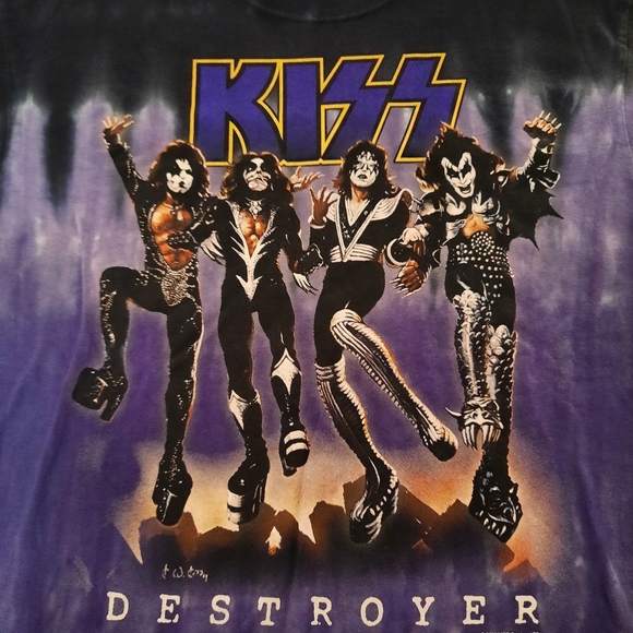 KISS 2005 Destroyer Glow In The Dark T-Shirt NWOT - Picture 3 of 6